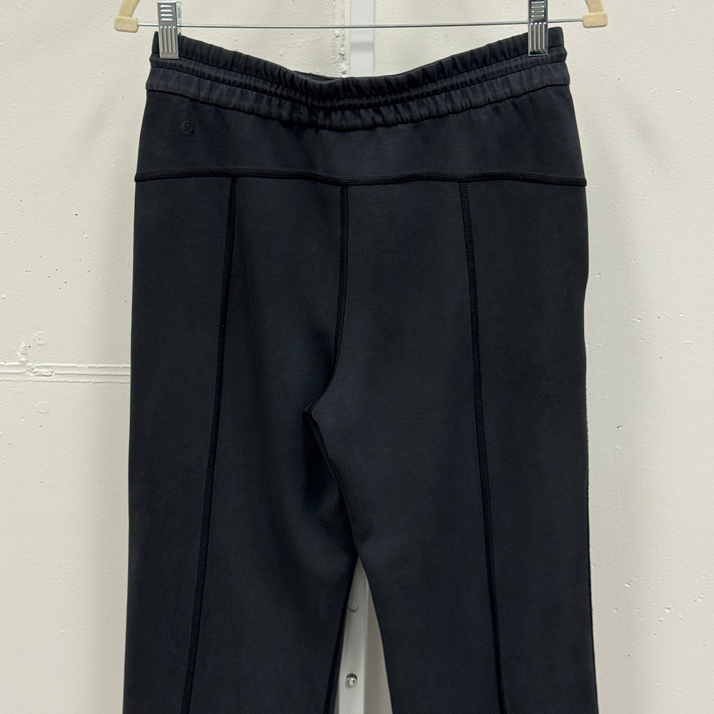 Lululemon Softstreme High-Rise‎ Pant Regular Sz 6 Black Charcoal Wide Leg - Picture 6 of 16